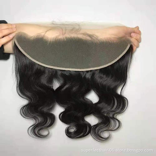 Top Quality High Digital Thin13*4 Lace Frontal Closure, Transparent Swiss Lace Frontal Vendor,Film Transparent Lace Frontal